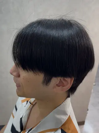 ショート メンズ 曲がる縮毛矯正/ 髪質改善/札幌大通りのヘアスタイル