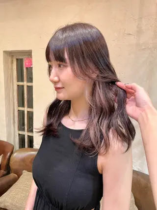 ロング カラー Luce横浜店所属・yuu 🪴 透明感 カラー/メンズパーマのヘアスタイル