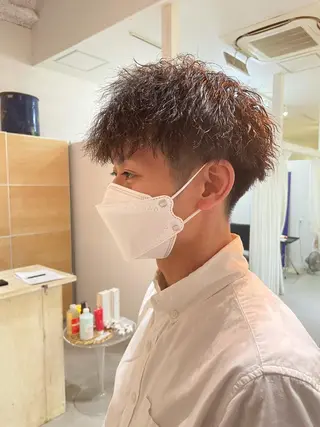 パーマ メンズ Men's hair salon First 中百舌鳥店所属・First なかもず 店 YUKIのヘアスタイル