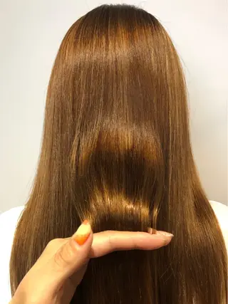 ロング 青野 文香のヘアスタイル