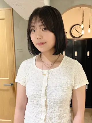 ミディアム LOREN＋透明感 オリーブhirokoのヘアスタイル