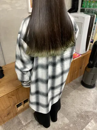 ロング カラー パーマ ヘアアレンジ BRUNTJET所属・MAEDA MADOKAのヘアスタイル