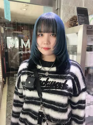 カラー AYANE 韓国ヘア /レイヤーカットのヘアスタイル