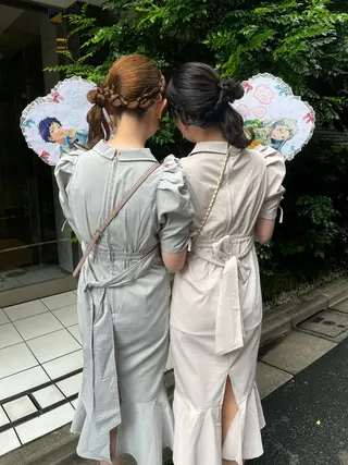 セミロング ヘアアレンジ ⭐️ アユミ⭐️のヘアスタイル