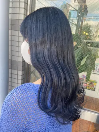 セミロング カラー ハラダ ヒナミのヘアスタイル