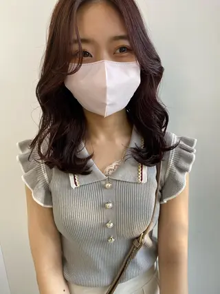 セミロング カラー ヒラノホナミ 🫧髪質改善🫧のヘアスタイル