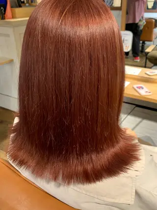 ミディアム 住吉 優果のヘアスタイル