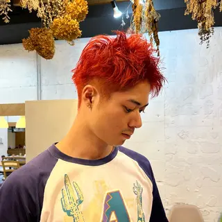 ショート カラー GO TODAY SHAiRE SALON 原宿本店所属・レイヤー/ボブカット ハイトーン　河内康太のヘアスタイル