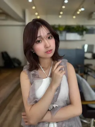 セミロング Côte所属・レイヤー/ボブカット ゆい/Côte表参道のヘアスタイル