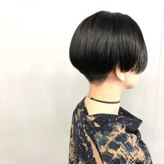 ショート カラー ボブ/ショート/ 白髪染め/メンズ葛西のヘアスタイル