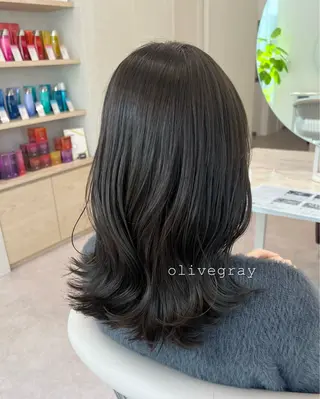 ミディアム カラー 美髪矯正/髪質改善/ 艶髪🤍伊藤梨紗のヘアスタイル