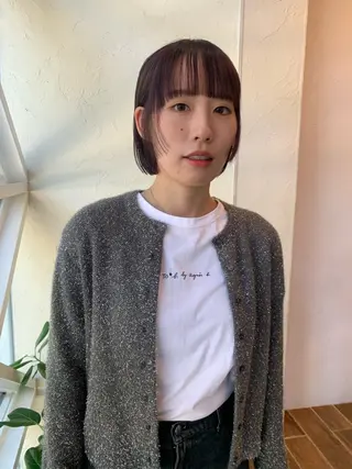 ショート カラー 庄司 朱里のヘアスタイル