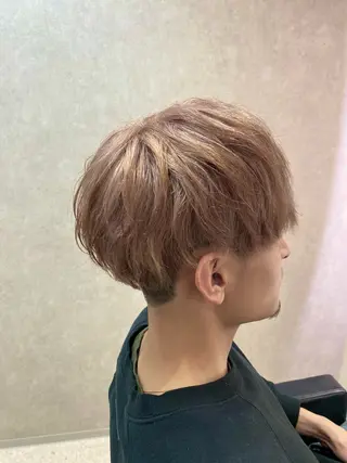 ショート カラー メンズ 韓国🇰🇷艶髪 ケアカラーSHURIのヘアスタイル