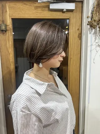 ショート 🌈扱いやすいボブ× ブリーチ🌈TAMEのヘアスタイル