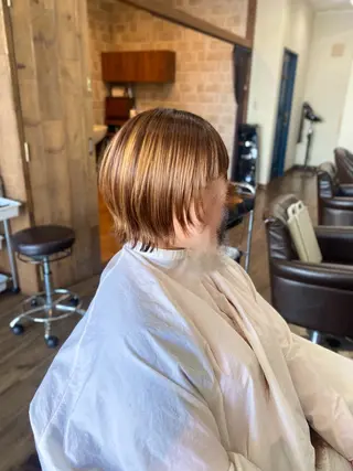 ショート Hair & Eyelash Riche所属・肥田 夕蘭のヘアスタイル