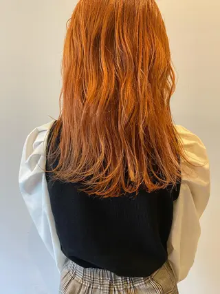 セミロング カラー ケアブリーチ/ボブ/ honoのヘアスタイル