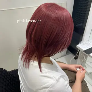 ミディアム カラー ハイトーン/ボブ /HBL/AYUNAのヘアスタイル