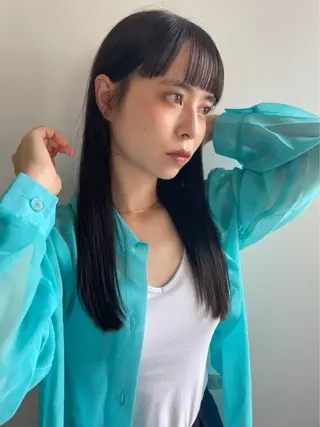 ロング 落合智登世🌀トリー トメントモデル募集中のヘアスタイル
