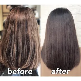 ミディアム カラー KIZU 髪質改善 オカルト怪談のヘアスタイル