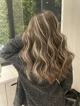 ロング カラー ヘアアレンジ Dimo＆所属・ハイライトカラー /ダイスケのヘアスタイル