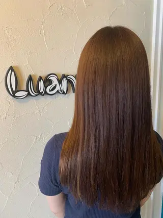 セミロング カラー 前井 正人のヘアスタイル