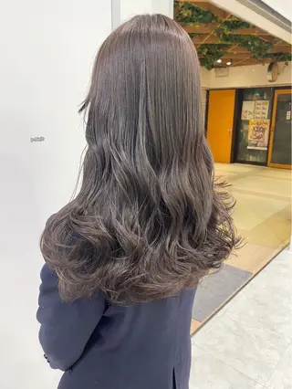 ロング カラー ヘアアレンジ 韓国ナチュラルヘア 🤍raika🤍のヘアスタイル