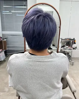 ショート カラー メンズ nalu.所属・前山 七海のヘアスタイル