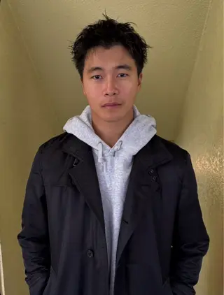 ショート メンズ センターパート 田形清流のヘアスタイル