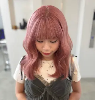 ミディアム カラー カットモデル୨୧大阪 梅田タカシマリナ♡のヘアスタイル