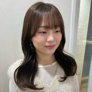 ロング カラー miku 韓国艶髪💎のヘアスタイル