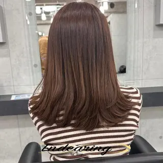 カラー 柳田 怜那のヘアスタイル