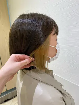 ミディアム カラー ナチュラル艶カラー 🤎maoのヘアスタイル