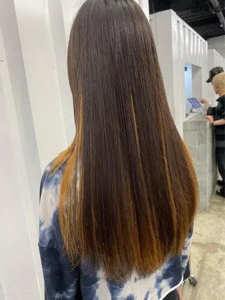 セミロング カラー ［似合わせヘア］ ✂︎OGURO✂︎のヘアスタイル