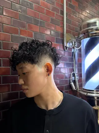 ショート パーマ メンズ chill chair 中野店所属・及川 蓮のヘアスタイル