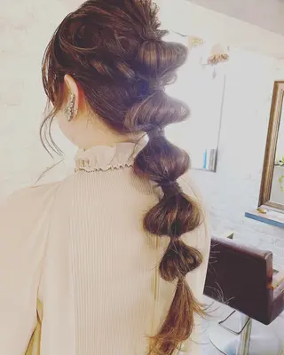 ロング ヘアアレンジ Calenda/ パーソナル美髪サロンのヘアスタイル