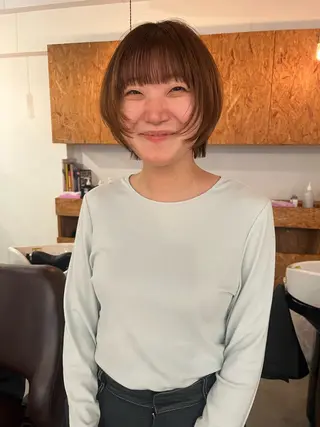 ショート 暖色/パーマ 🌼クニトウメイのヘアスタイル