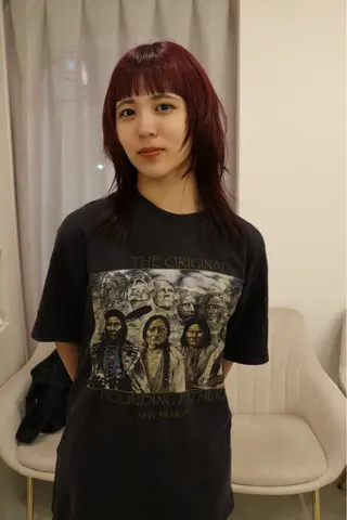 ミディアム カラー 松村 澪里のヘアスタイル