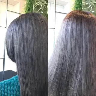 ミディアム カラー Hanna by W_SALONのヘアスタイル