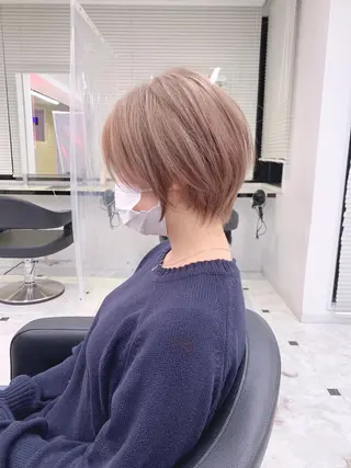 ショート 【赤み消しカラー】 中野浩太のヘアスタイル