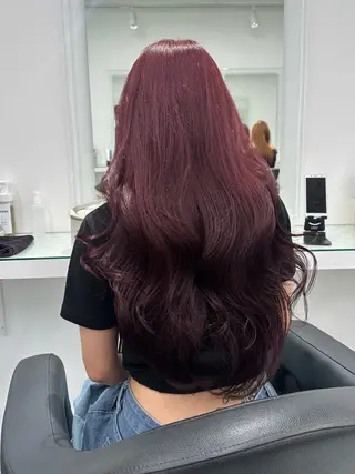 ロング カラー トレンド暖色ヘア♥️ miu♥️のヘアスタイル
