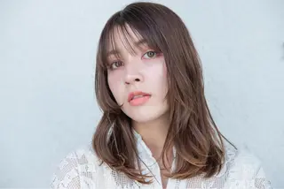 ミディアム カラー ヘアアレンジ XANADU上野店 🐼ﾖｺﾊｼのヘアスタイル