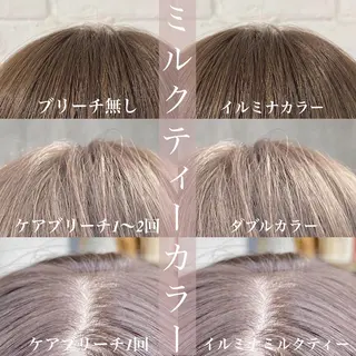 ロング カラー シェアサロン salowin所属・✨ブリーチなし透明感 カラー🥇ユースケのヘアスタイル