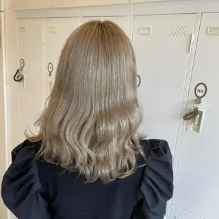 セミロング カラー 大阪長居🌱野見山 卓也のヘアスタイル