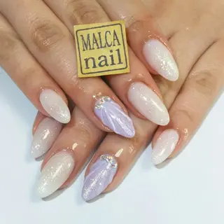 セミロング ヘアアレンジ パーマ ネイル キッズ マツエク・マツパ MALCAnail(マルカネイル)所属・荒木 莉奈のネイルデザイン