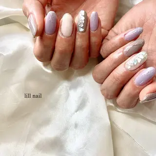 ミディアム pllia beautyのネイルデザイン