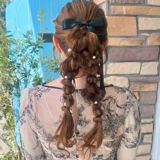 ロング ヘアアレンジ 伊藤 玲衣のヘアスタイル