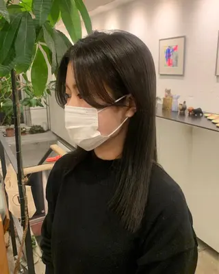 ミディアム カラー り なのヘアスタイル