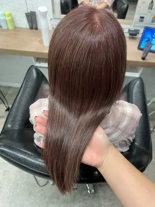 ミディアム カラー 🍓艶髪/ヘッドスパ ハイライト/新谷のヘアスタイル
