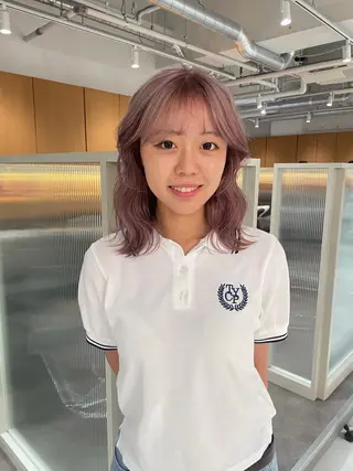 カラー ショートボブ /綾華のヘアスタイル