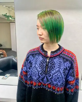 ショート カラー ヘアアレンジ 個性爆弾💣 ダブルカラー/ゆかのヘアスタイル